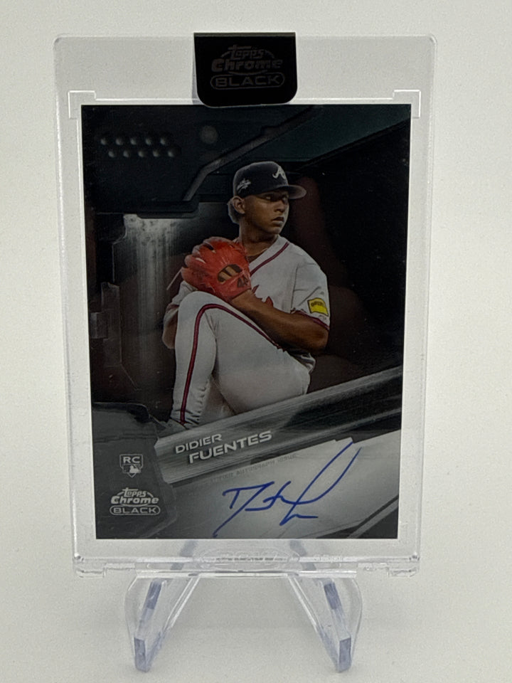 Didier Fuentes 2026 Topps Chrome Black Rookie Auto