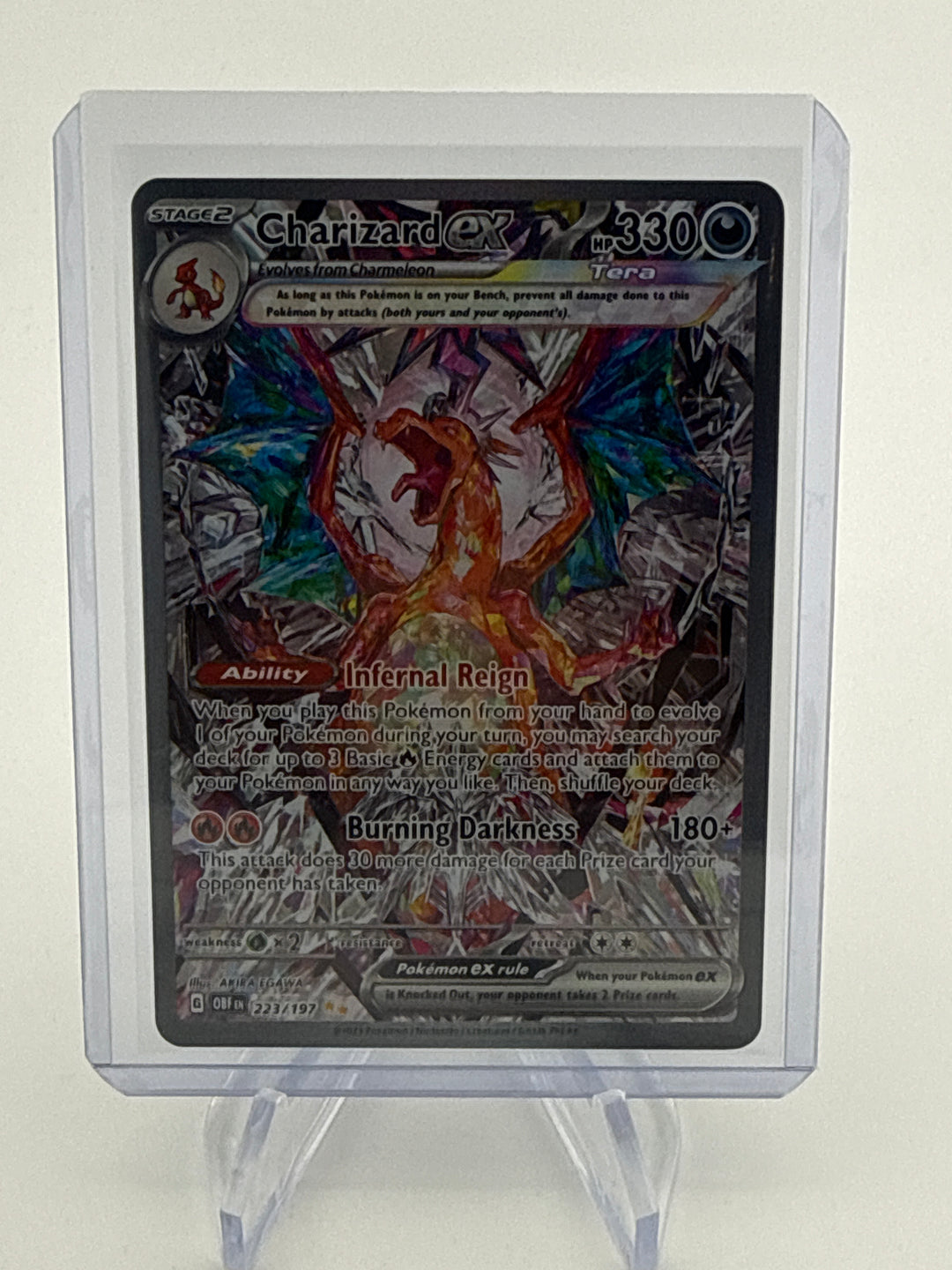 Pokemon TCG 2023 Charizard EX Obsidian Flames Special Illustration Rare, 223/197