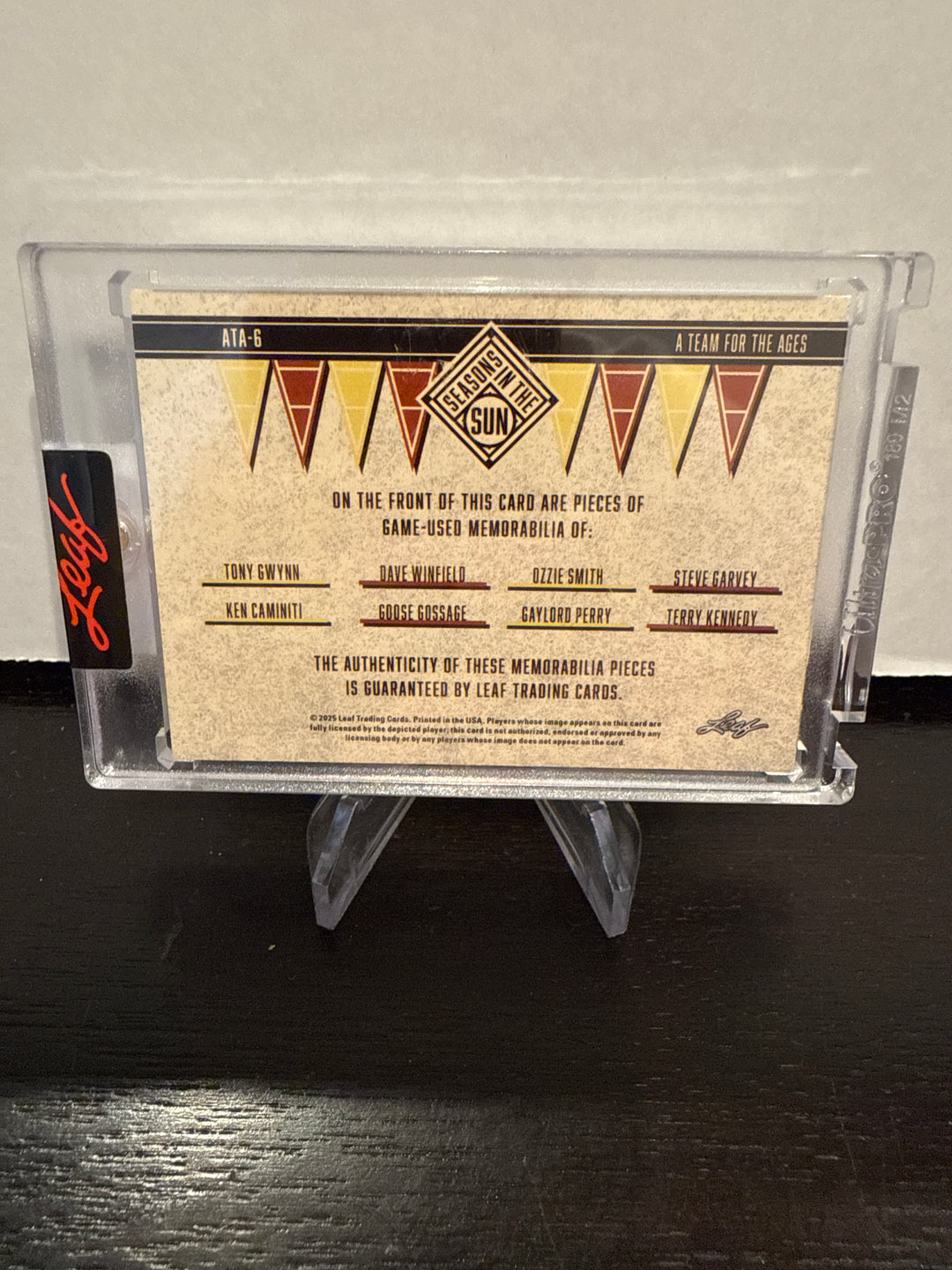 2025 Leaf Season in the Sun, A Team for the Ages Octa Relic, 5/8