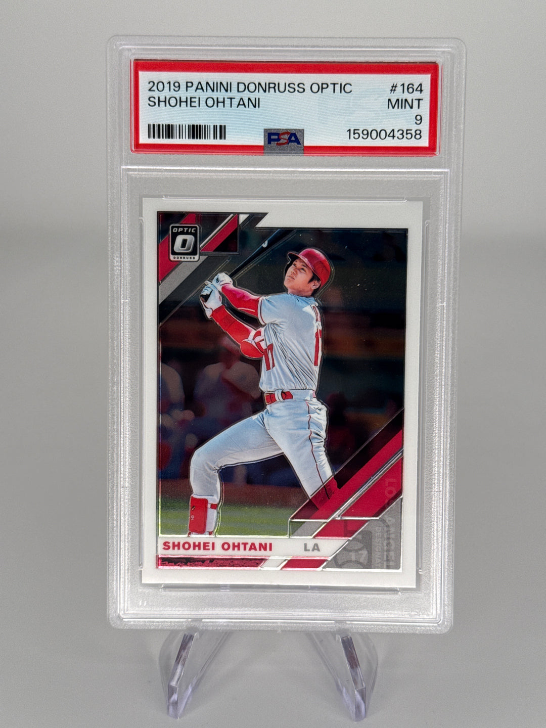 Shohei Ohtani 2019 Panini Donruss Optic, PSA 9 Mint