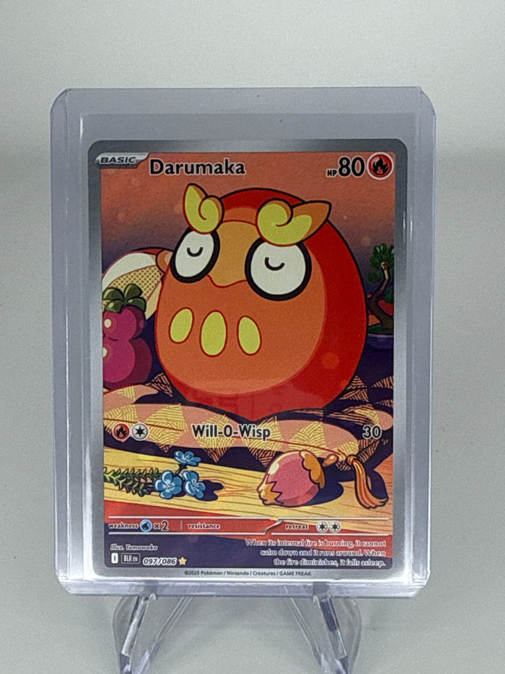 Pokemon TCG 2025 Darumaka Black Bolt Full Art Illustration Rare, 097/086