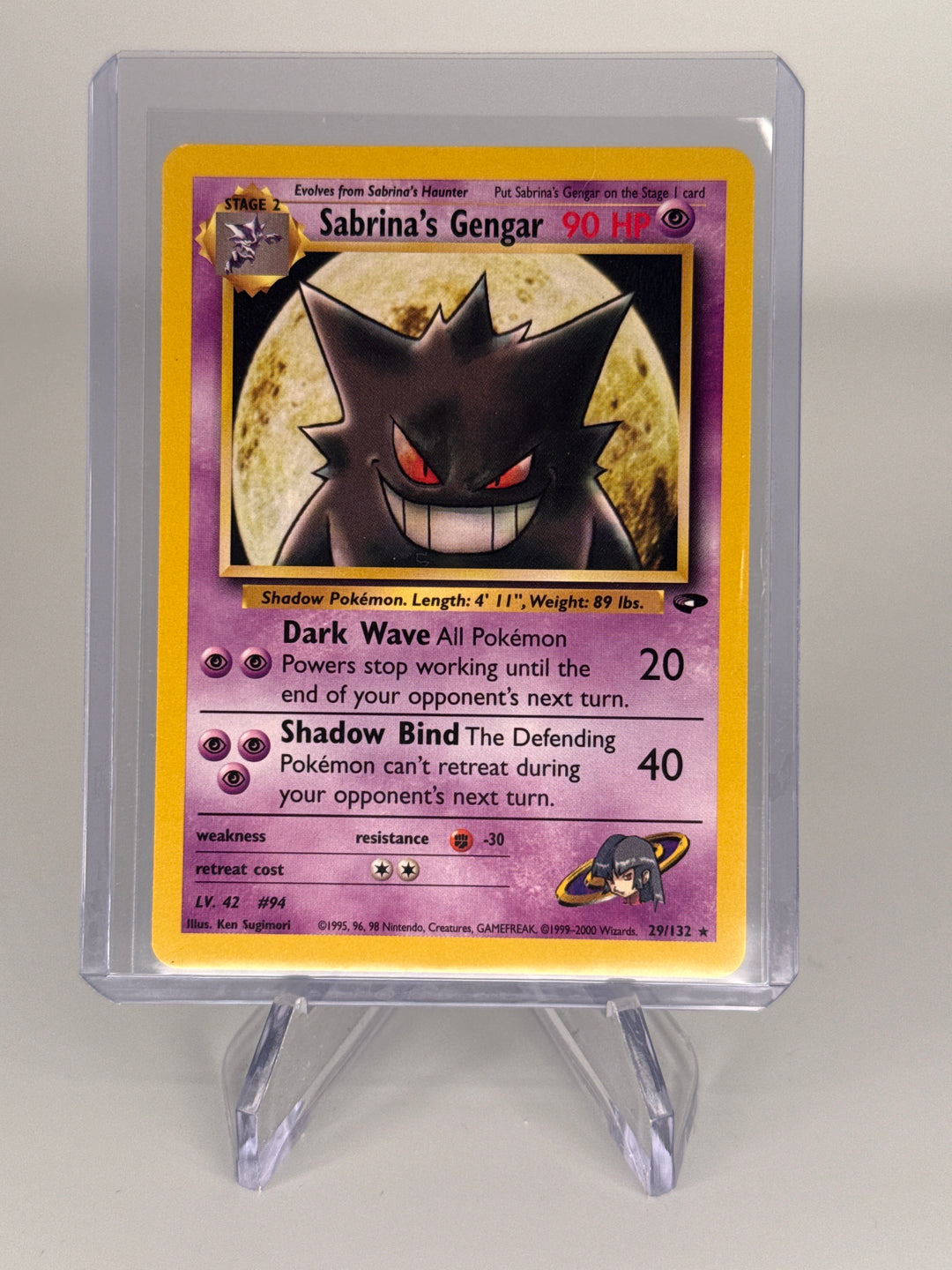 Pokemon TCG 2000 Sabrina's Gengar Gym Challenge, 29/132