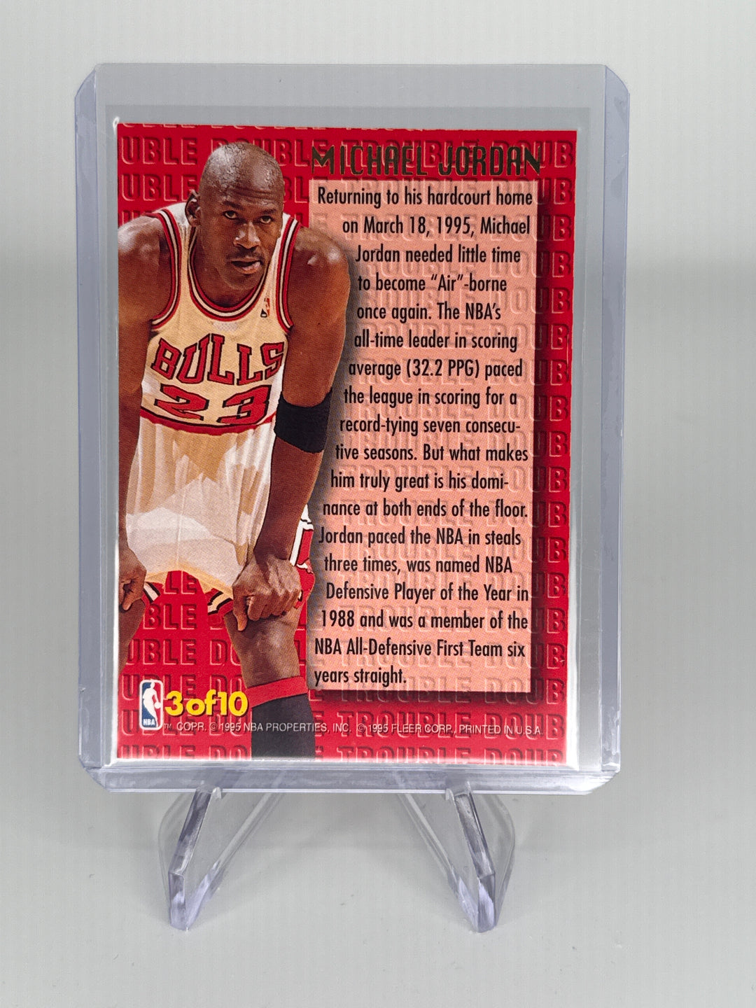 Michael Jordan 1995 Fleer Ultra Double Trouble