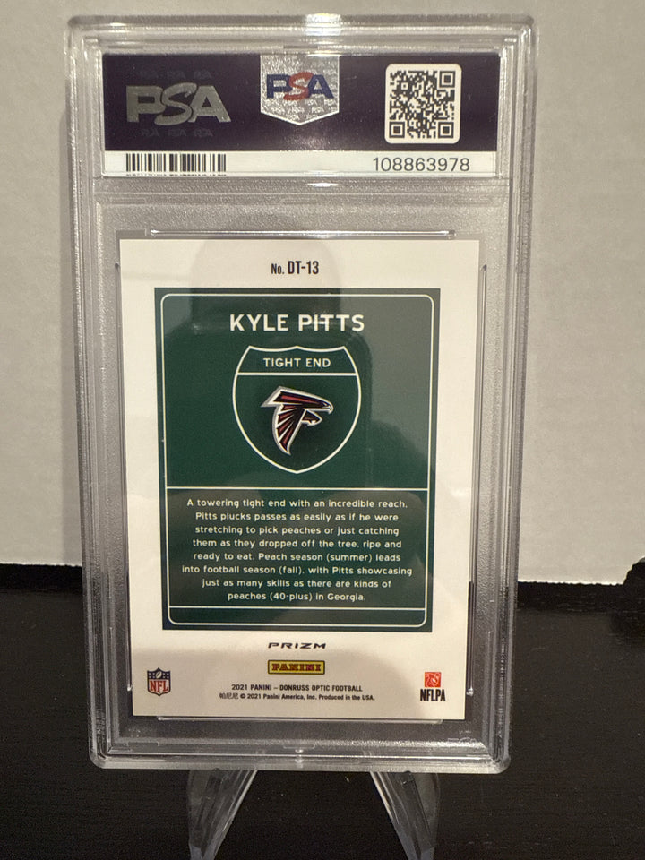 Kyle Pitts 2021 Panini Donruss Optic Rookie Downtown, PSA 10 Gem Mint
