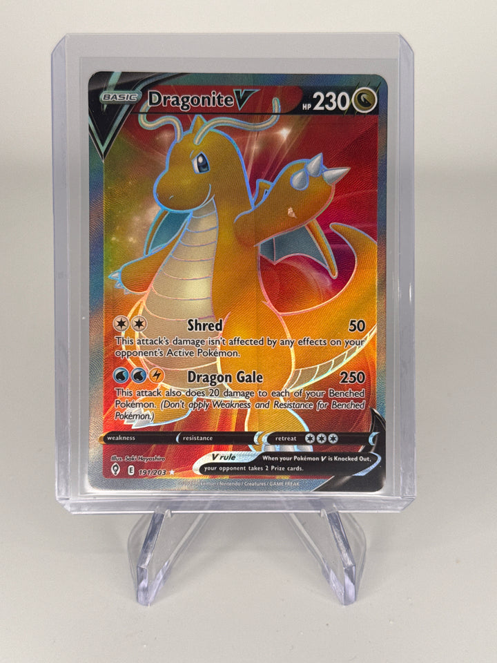 Pokémon TCG 2021 Dragonite V Evolving Skies Ultra Rare Holofoil, 191/203