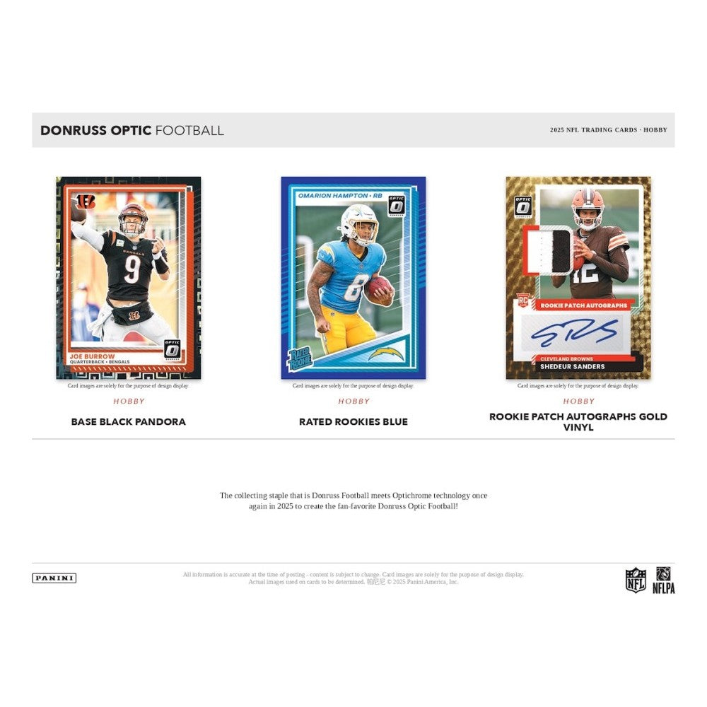 2025 Panini Donruss Optic Football Hobby Box