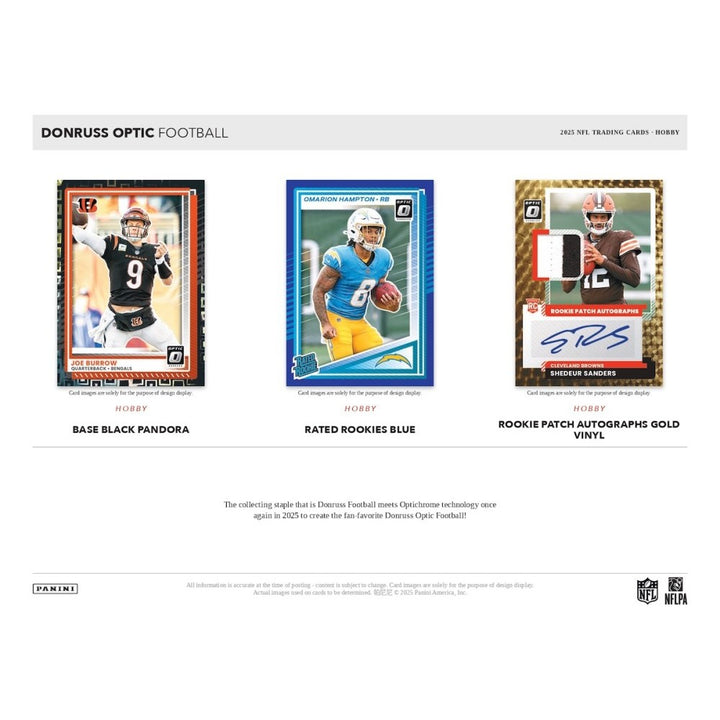 2025 Panini Donruss Optic Football Hobby Box