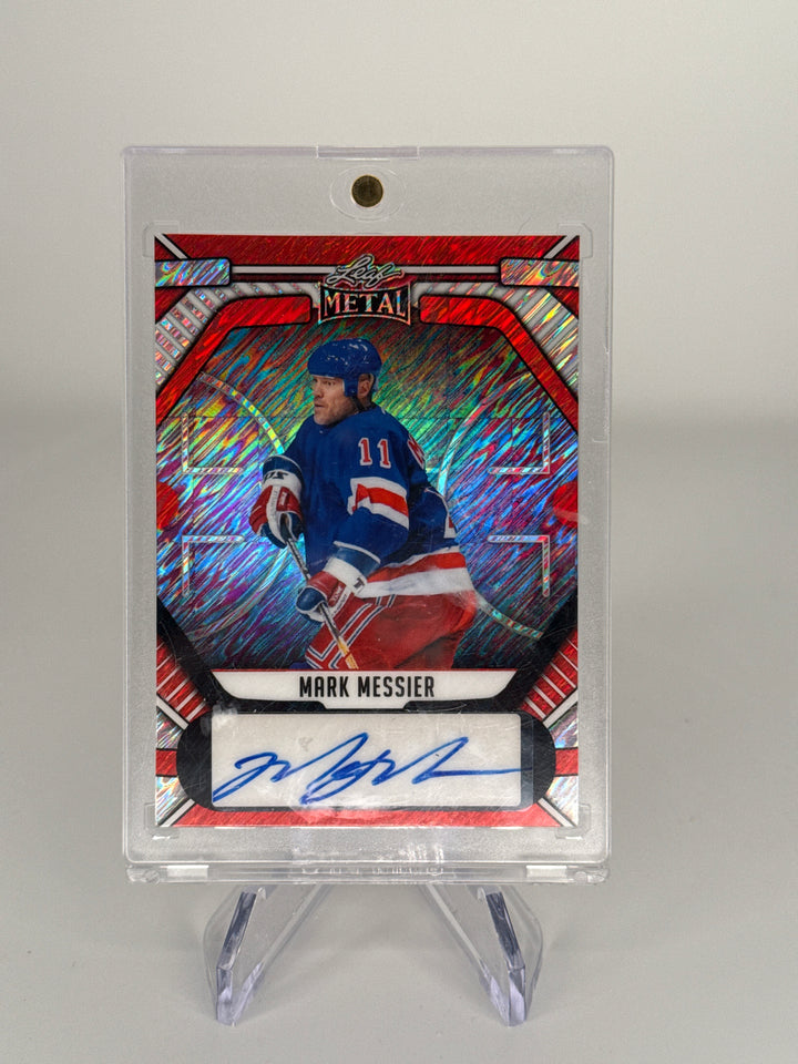 Mark Messier 2025 Leaf Metal Auto, 1/2