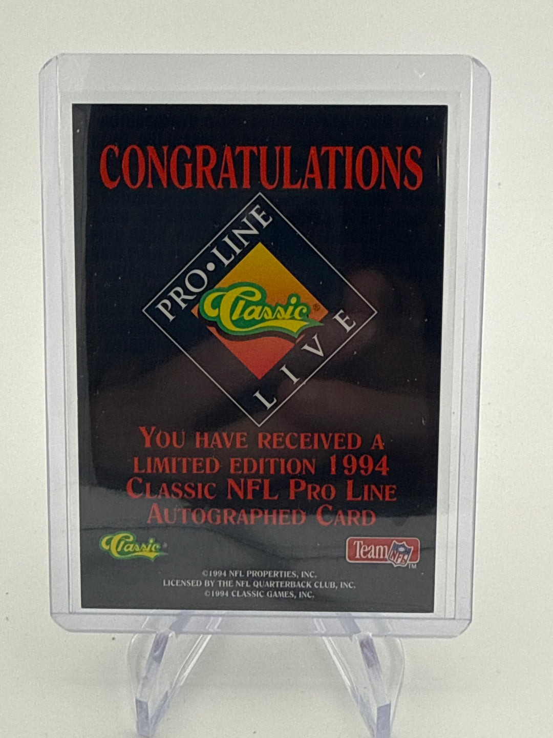 Steve Young 1994 Pro Line Auto, 886/925