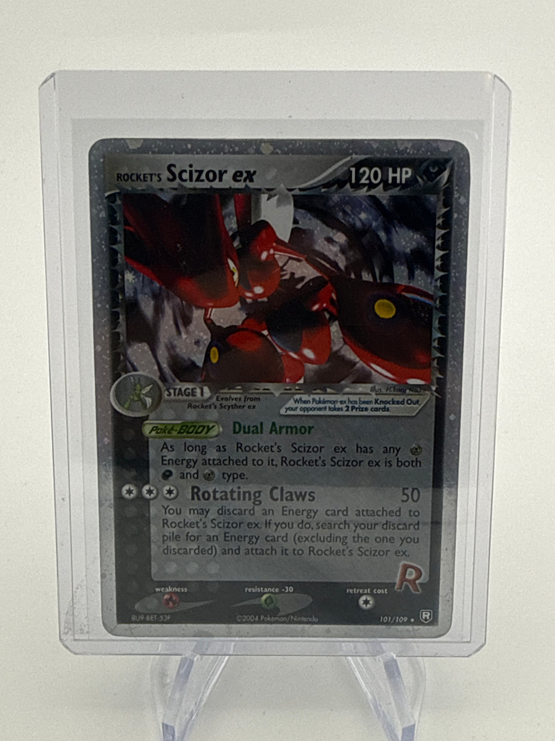 Pokemon TCG 2004 Rocket's Scizor EX Team Rocket Returns Holo, 101/109