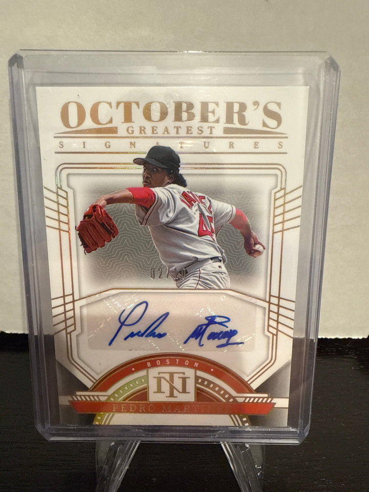 Pedro Martinez 2024 Panini National Treasures October's Greatest Auto, 02/10