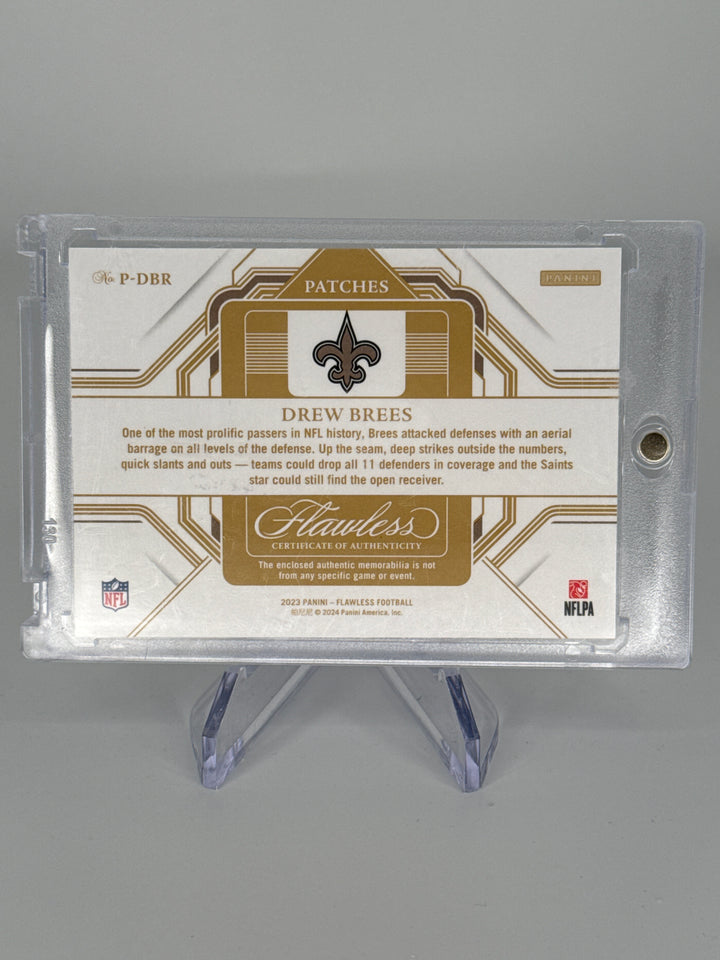 Drew Brees 2023 Panini Flawless Relic, 01/10