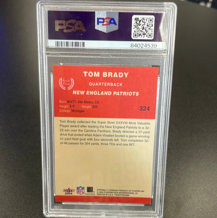 Tom Brady 2004 Fleer Tradition, PSA 10 Gem Mint