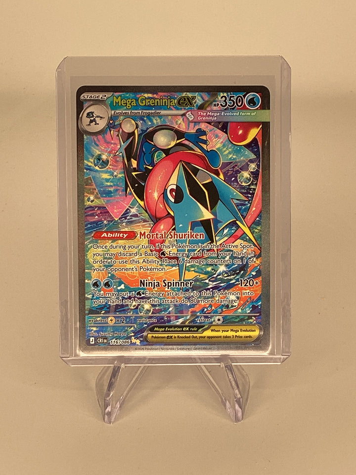 Pokemon TCG 2026 Mega Greninja Ex Chaos Rising Full Art Special Illustration Rare, 116/086