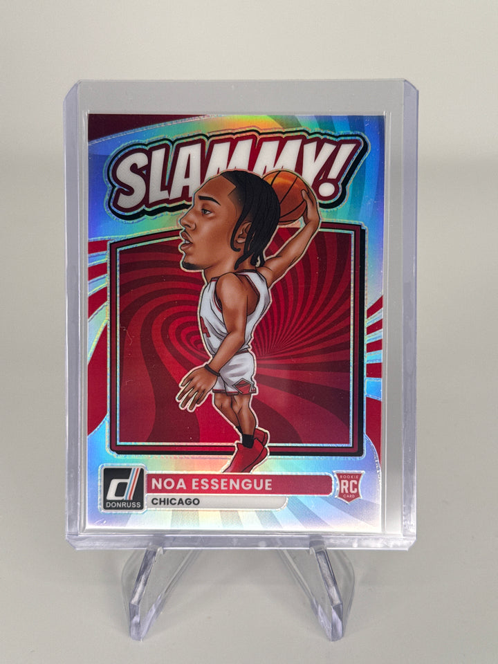 Noa Essengue 2026 Panini Donruss SLAMMY SSP Case Hit Rookie