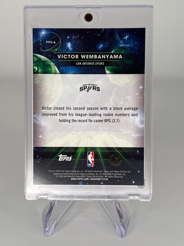 Victor Wembanyama 2026 Topps Chrome Cosmic Planetary Pursuit Sun SSP Case Hit
