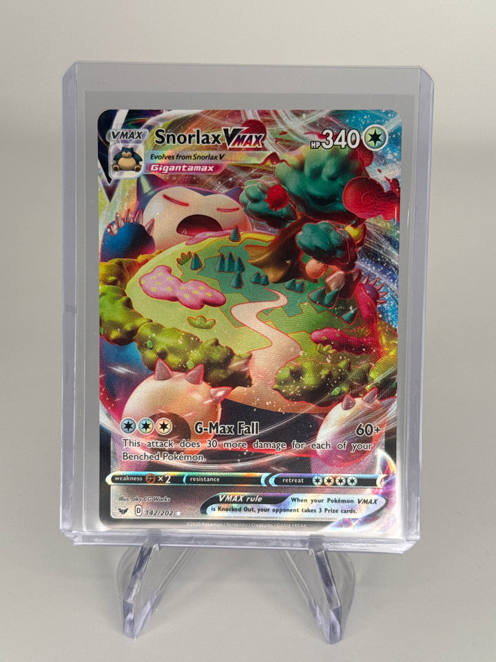 Pokemon TCG 2020 Snorlax VMax Sword & Shield Ultra Rare, 142/202