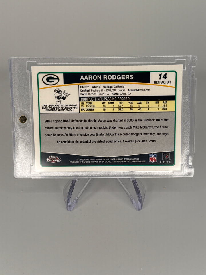 Aaron Rodgers 2006 Topps Chrome Refractor