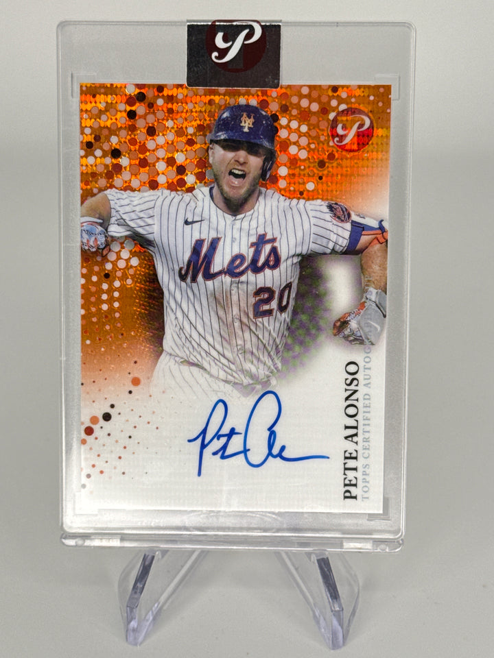 Pete Alonso 2022 Topps Pristine Orange Auto, 19/25