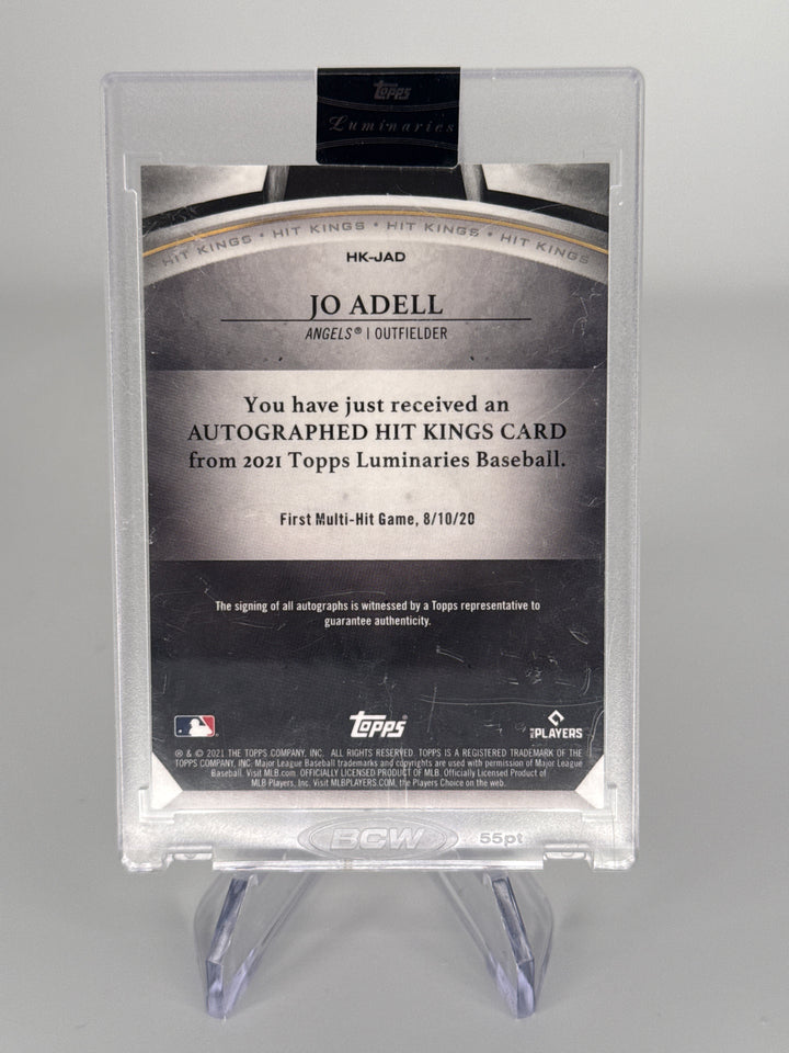 Jo Adell 2021 Topps Luminaries Hit Kings Rookie Auto, 15/15