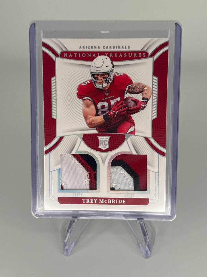 Trey McBride 2022 Panini National Treasures Rookie Dual Relic, 04/25
