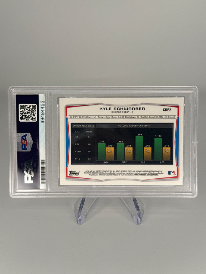 Kyle Schwarber 2014 Bowman Chrome 1st Refractor, PSA 9 Mint