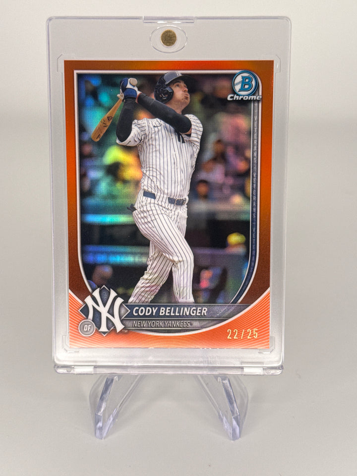 Cody Bellinger 2025 Bowman Chrome Orange Refractor, 22/25