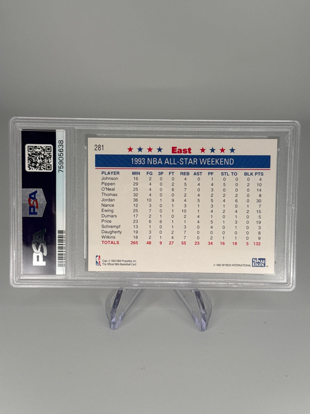 1993 NBA Hoops East Team Photo, PSA 10 Gem Mint