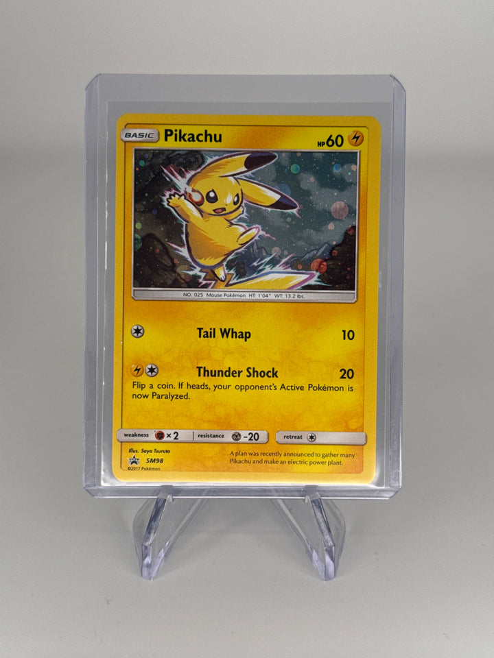 Pokemon TCG 2017 Pikachu Sun & Moon Black Star Promo Holo, SM98