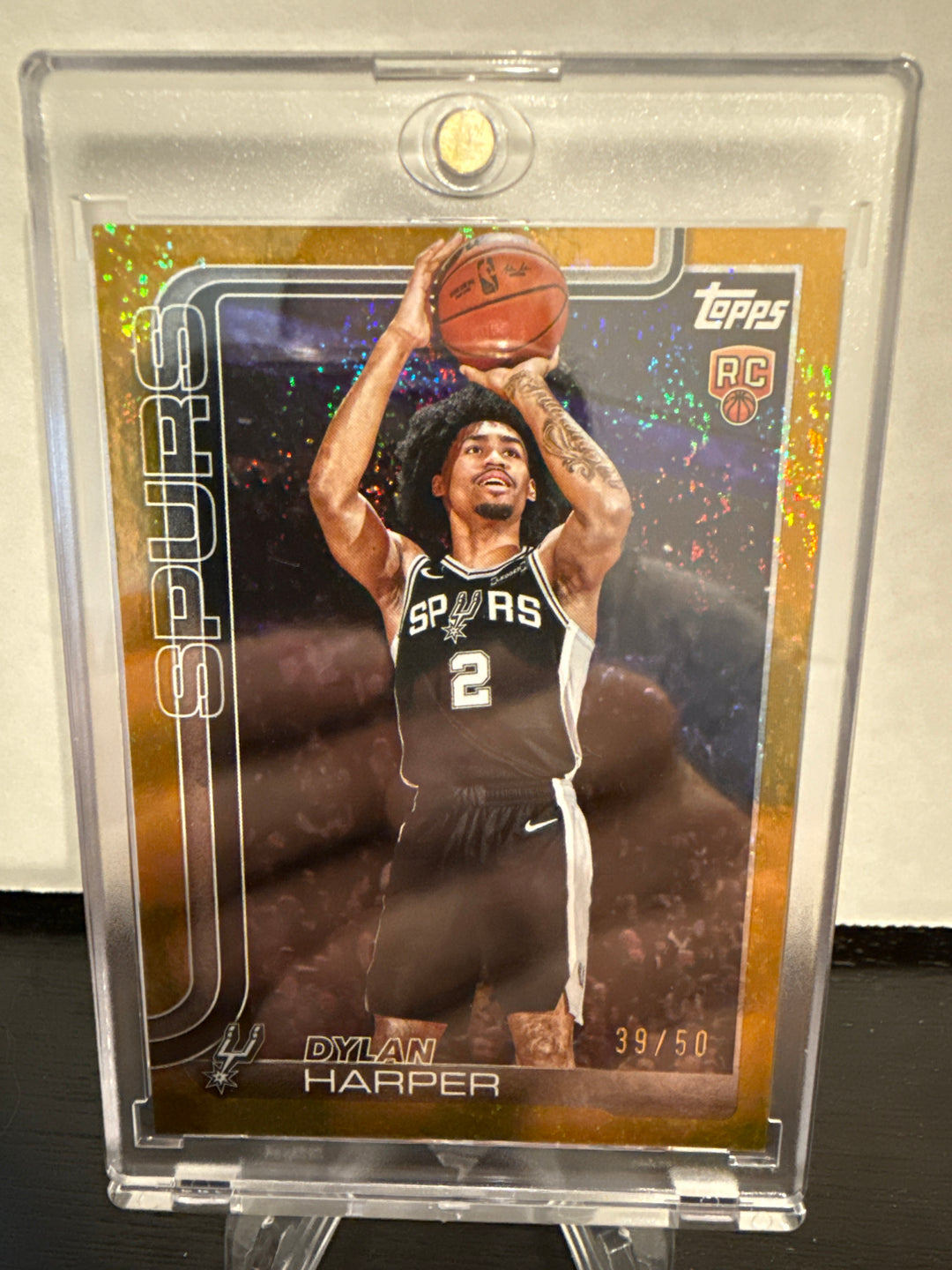 Dylan Harper 2025 Topps Basketball Gold Rainbow Rookie, 39/50