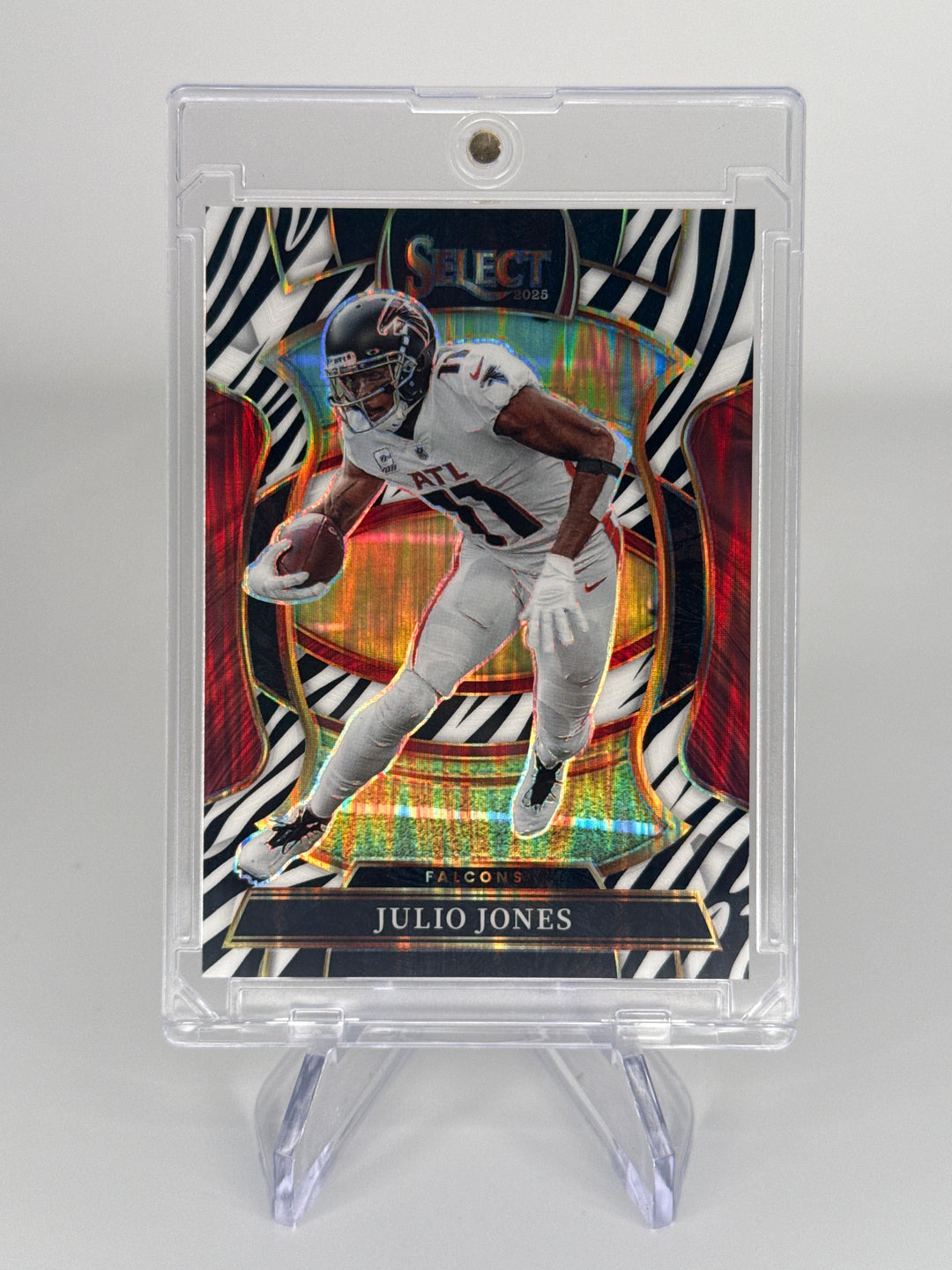 Julio Jones 2025 Panini Select Zebra Shock Prizm
