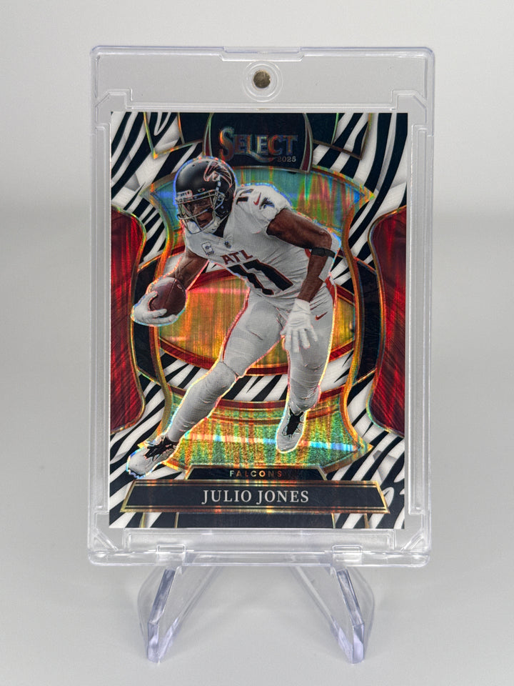 Julio Jones 2025 Panini Select Zebra Shock Prizm