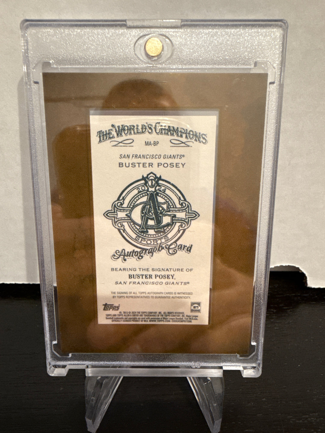 Buster Posey 2024 Allen & Ginter Framed Auto
