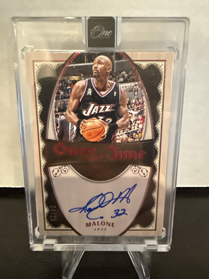 Karl Malone 2023 Panini One & One Once Upon a Franchise Auto, 24/25