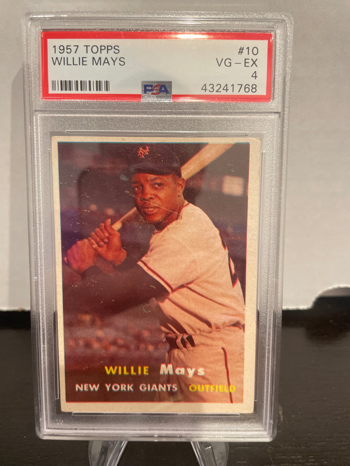 Willie Mays 1957 Topps, PSA 4