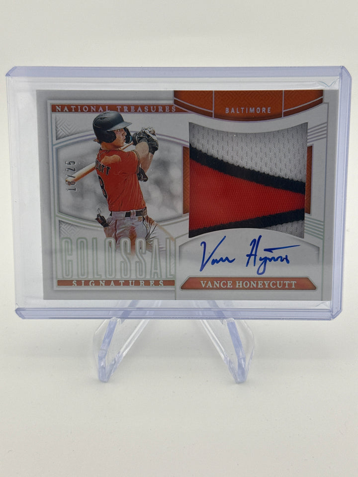 Vance Honeycutt 2025 Panini National Treasures Colossal Jersey Auto, 18/25