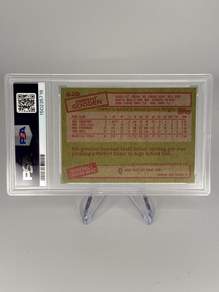 Dwight Gooden 1985 Topps Rookie, PSA 9 Mint