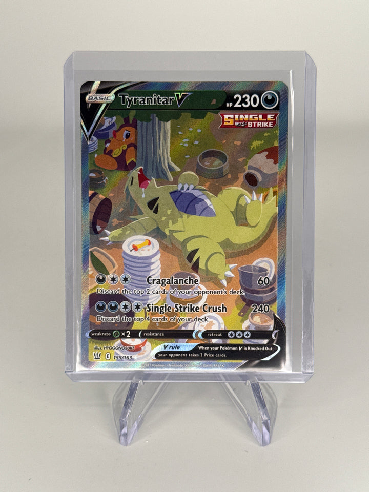 Pokemon TCG 2021 Tyranitar V Alt Art Battle Styles, 155/163