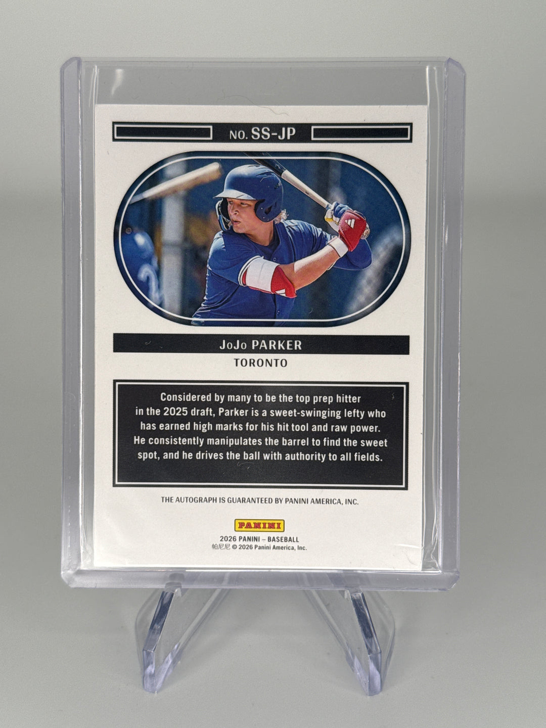 JoJo Parker 2026 Panini Immaculate Noir Auto, 29/99