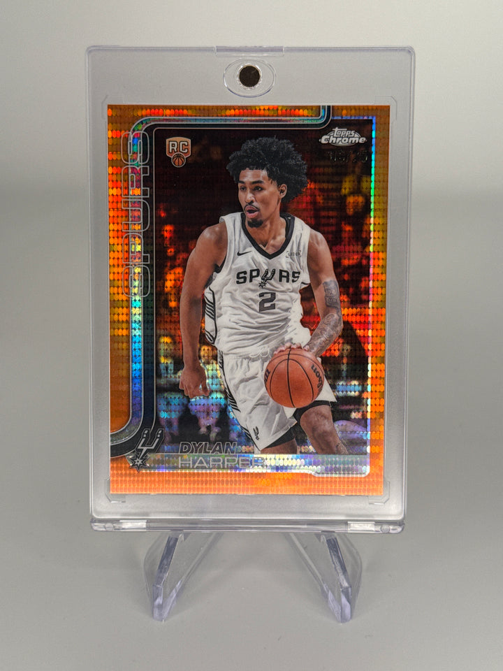 Dylan Harper 2026 Topps Chrome Orange Pulsar Rookie, 06/25