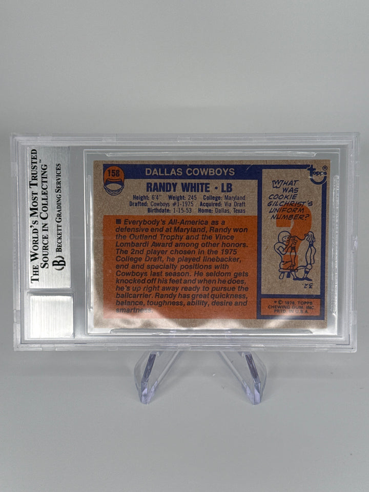Randy White 1976 Topps, BGS Authentic Auto