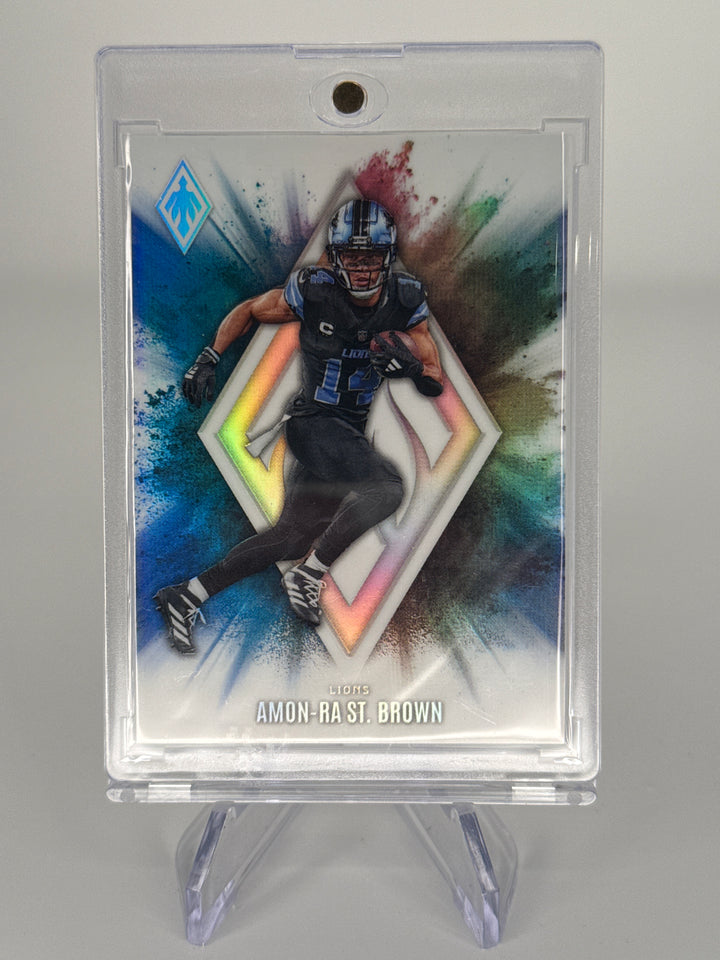Amon-Ra St. Brown 2025 Panini Phoenix SSP Case Hit Color Blast