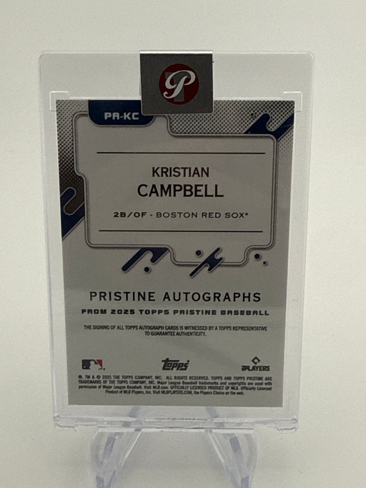 Kristian Campbell 2025 Topps Pristine Purple Refractor Rookie Auto, 78/99