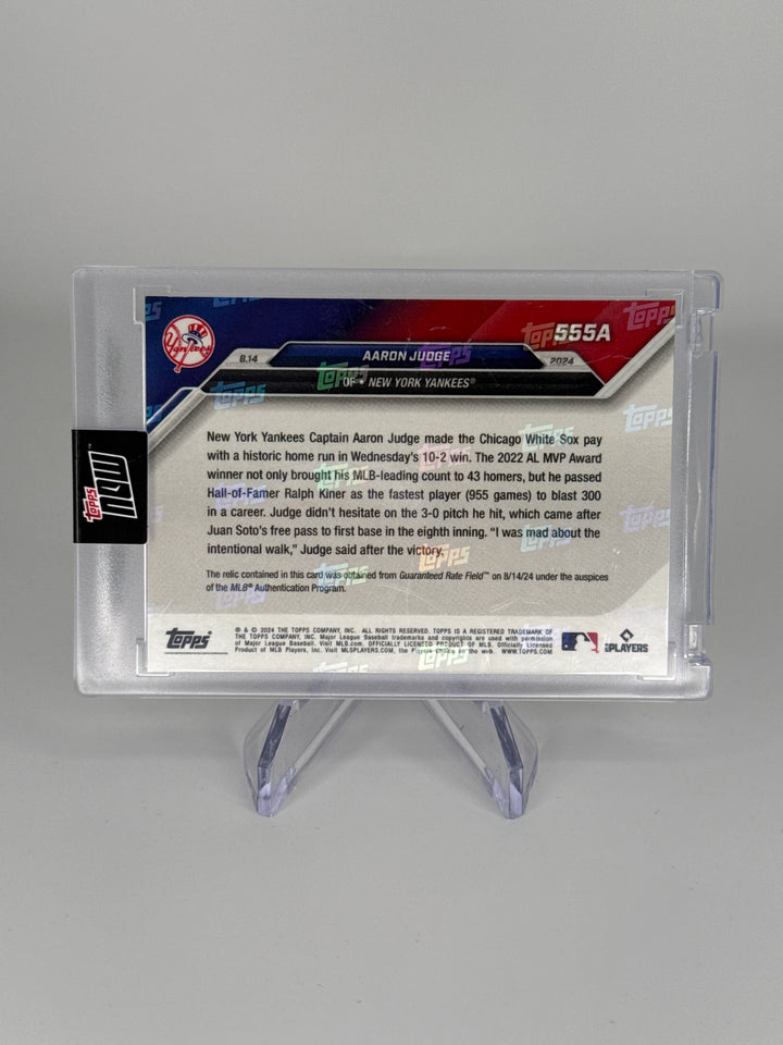 Aaron Judge 2024 Topps Now Game Used Base, 027/125