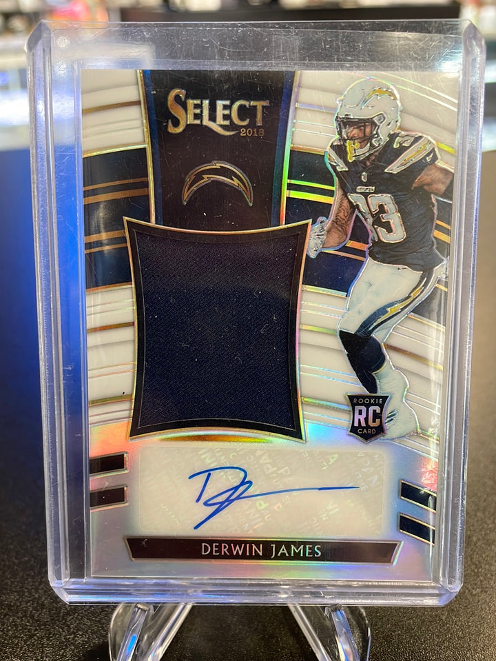 Derwin James 2018 Panini Select White Rookie Patch Auto, 6/75