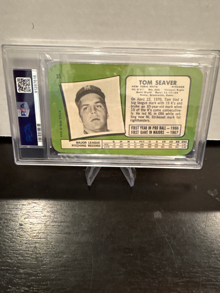 Tom Seaver 1971 Topps Super, PSA 8