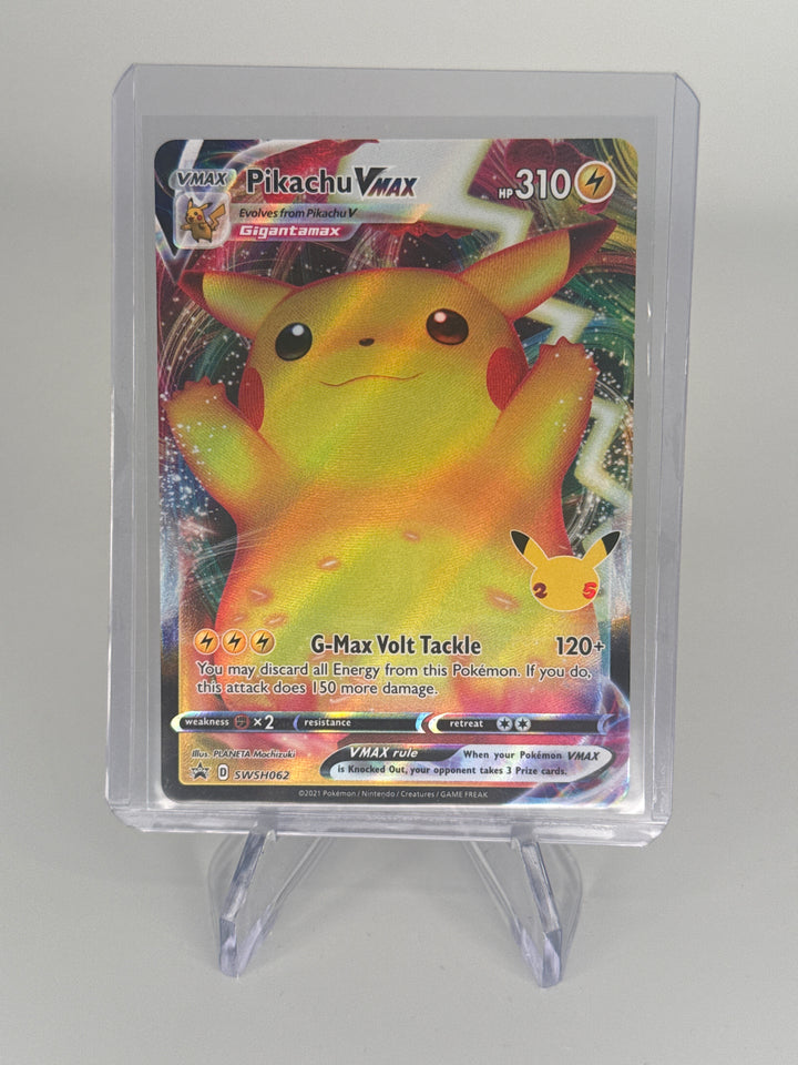 Pokemon TCG 2021 Pikachu VMax Celebrations Classic Collection Black Star Promo, SWSH062