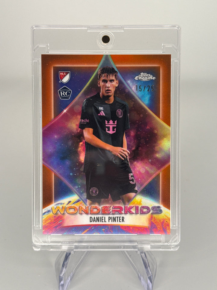 Daniel Pinter 2026 Topps Chrome MLS Wonderkids Orange Refractor Rookie, 15/25