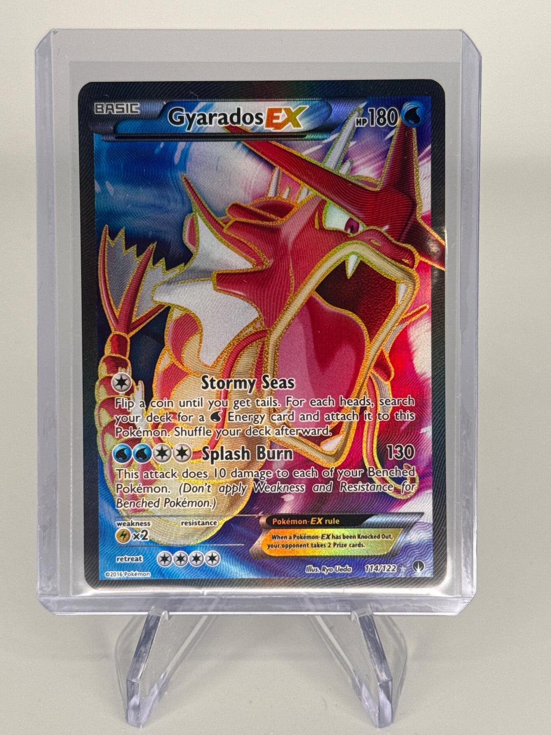 Pokemon TCG 2016 Gyarados EX Breakpoint Full Art Ultra Rare, 114/122