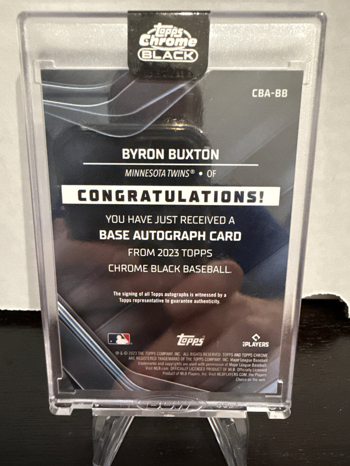 Byron Buxton 2023 Topps Chrome Black Gold Auto, 50/50